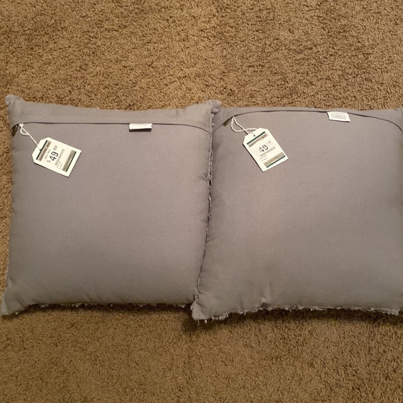 2 Magnolia Homes Gray Pillows - Picture 5 of 5